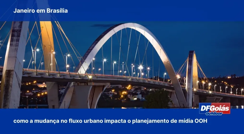 Janeiro em Bras&iacute;lia: como a mudan&ccedil;a no fluxo urbano impacta o planejamento de m&iacute;dia OOH