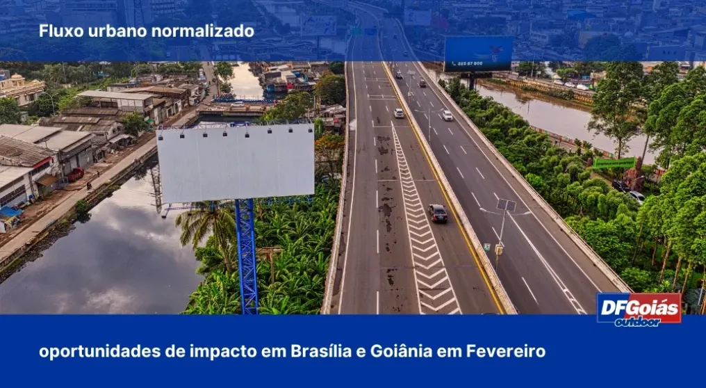 Fluxo urbano normalizado: oportunidades de impacto em Bras&iacute;lia e Goi&acirc;nia em fevereiro