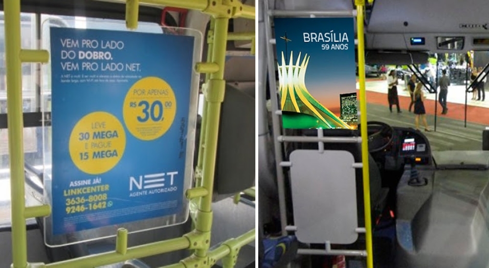 Anuncie sua marca em painel do motorista e cobrador em Goi&acirc;nia!