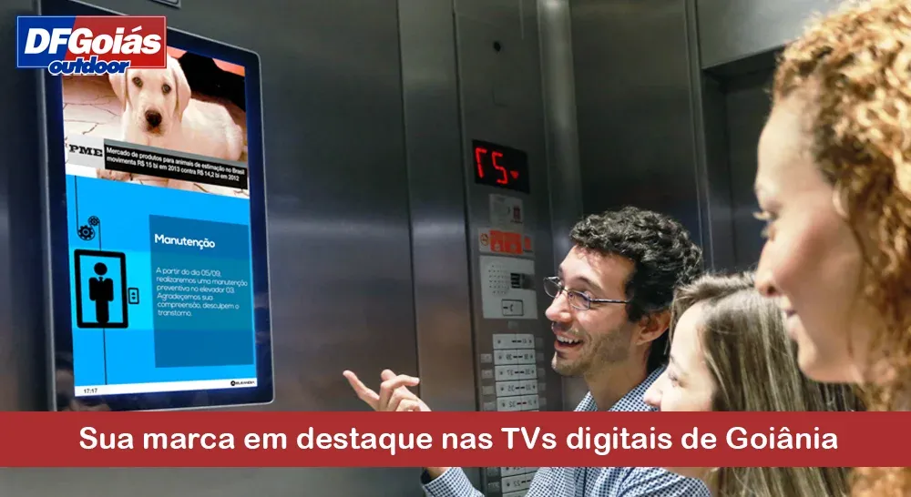 Sua marca em destaque nas TVs digitais de Goi&acirc;nia